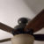 Replaced can light with ceiling fan.