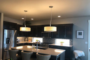 Used converter kit in kitchen to add pendant lights