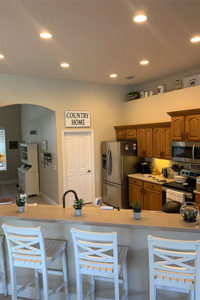 My wife was not liking our can lights above our kitchen island.