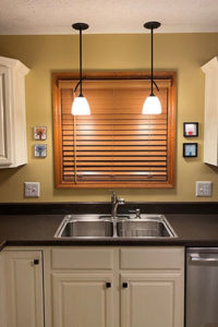 The new pendant lights finished the transformation of the kitchen.