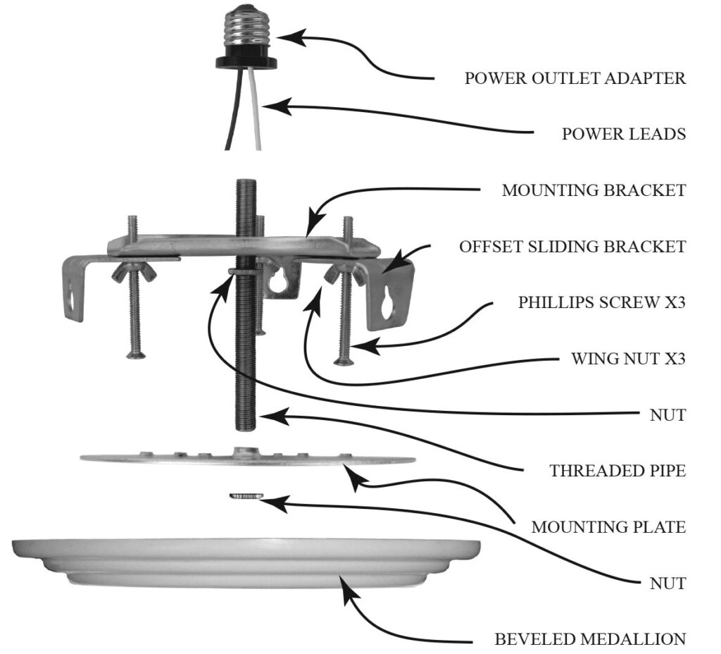6 In Recessed Light Conversion Kit, White, Can Converter r56