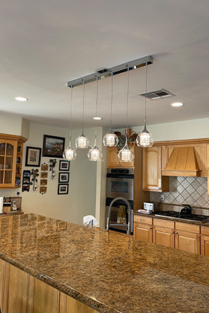 Recessed light to a pendant light