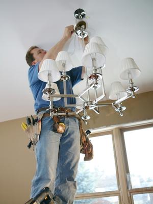 installing recessed light converter for dining room chandelier