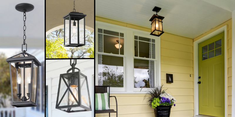 examples of lantern style pendants that can be used with recessed light conversion kit
