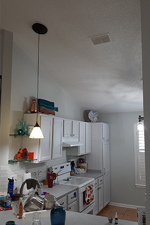 Recessed light before using The Can Converter, model R56-RMF-WHT recessed light kit http://Pendant%20light%20did%20not%20provide%20much%20light.