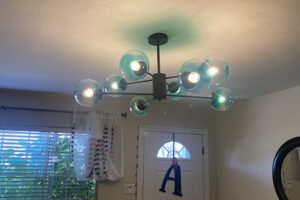 Mid century modern pendant light