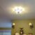 Replaced can light with new star flush mount light fixture