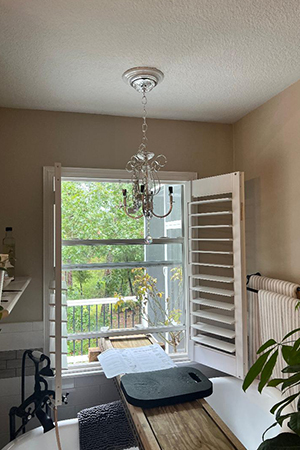 Recessed light after using The Can Converter, model R56-RMB-WHT recessed light kit http://The%20wife’s%20happy%20with%20her%20chandelier.