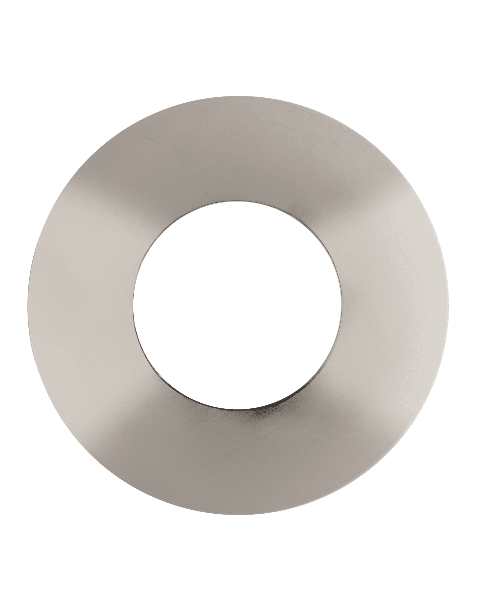 The Can Converter Ceiling Medallion for Recessed Can Light – Home Improvement Decorative Steel Flat Goof Ring & Cover Plate for 5" & 6" Cans, Small Ceiling Medallion for Chandeliers, Polished Chrome