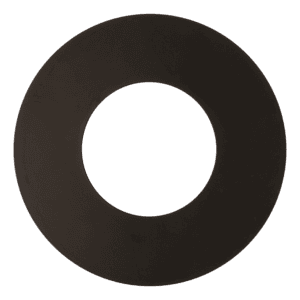 The Can Converter Ceiling Medallion for Recessed Can Light – Home Improvement Decorative Steel Flat Goof Ring & Cover Plate for 5" & 6" Cans, Small Ceiling Medallion for Chandeliers, Matte Black