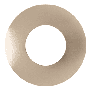 The Can Converter Ceiling Medallion for Recessed Can Light – Home Improvement Decorative Steel Flat Goof Ring & Cover Plate for 5" & 6" Cans, Small Ceiling Medallion for Chandeliers, Polished Nickel