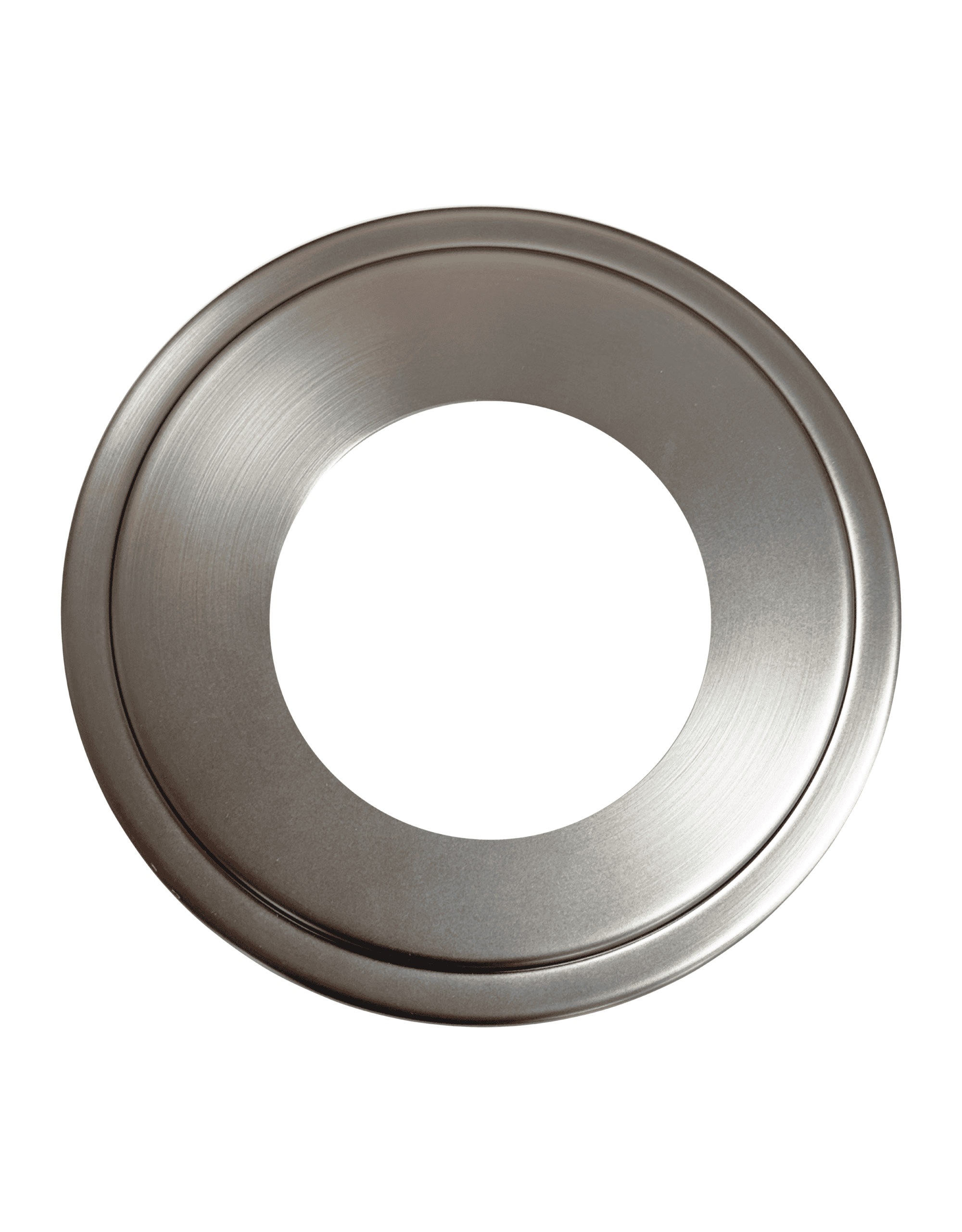 The Can Converter Ceiling Medallion for Recessed Can Light – Home Improvement Decorative Steel Goof Ring & Cover Plate for 4’’, 5’’ & 6″ Cans, Small Ceiling Medallion for Chandeliers, Brushed Nickel