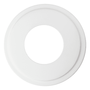 The Can Converter Ceiling Medallion for Recessed Can Light – Home Improvement Decorative Steel Goof Ring & Cover Plate for 4’’, 5’’ & 6″ Cans, Small Ceiling Medallion for Chandeliers, White