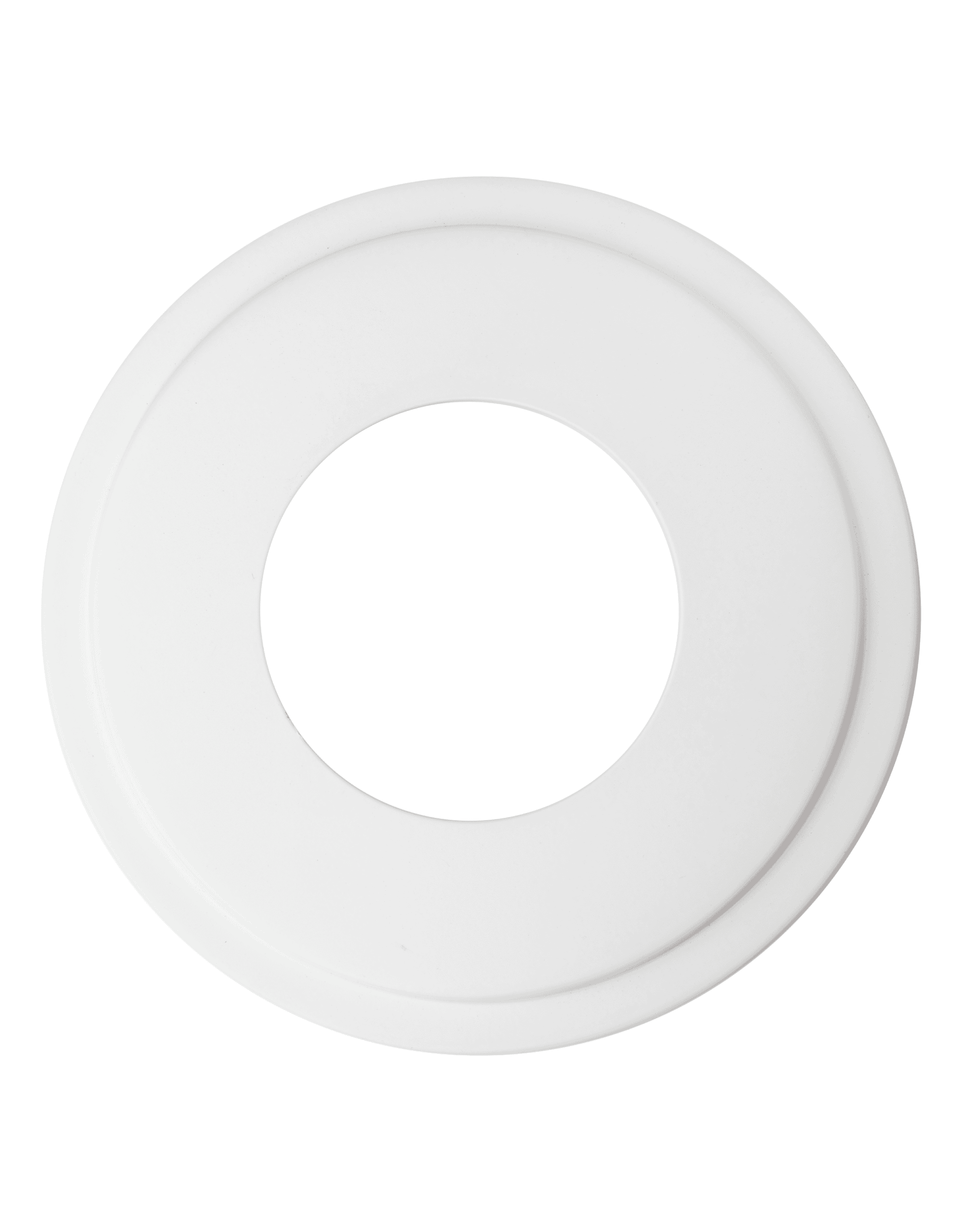 The Can Converter Ceiling Medallion for Recessed Can Light – Home Improvement Decorative Steel Goof Ring & Cover Plate for 4’’, 5’’ & 6″ Cans, Small Ceiling Medallion for Chandeliers, White