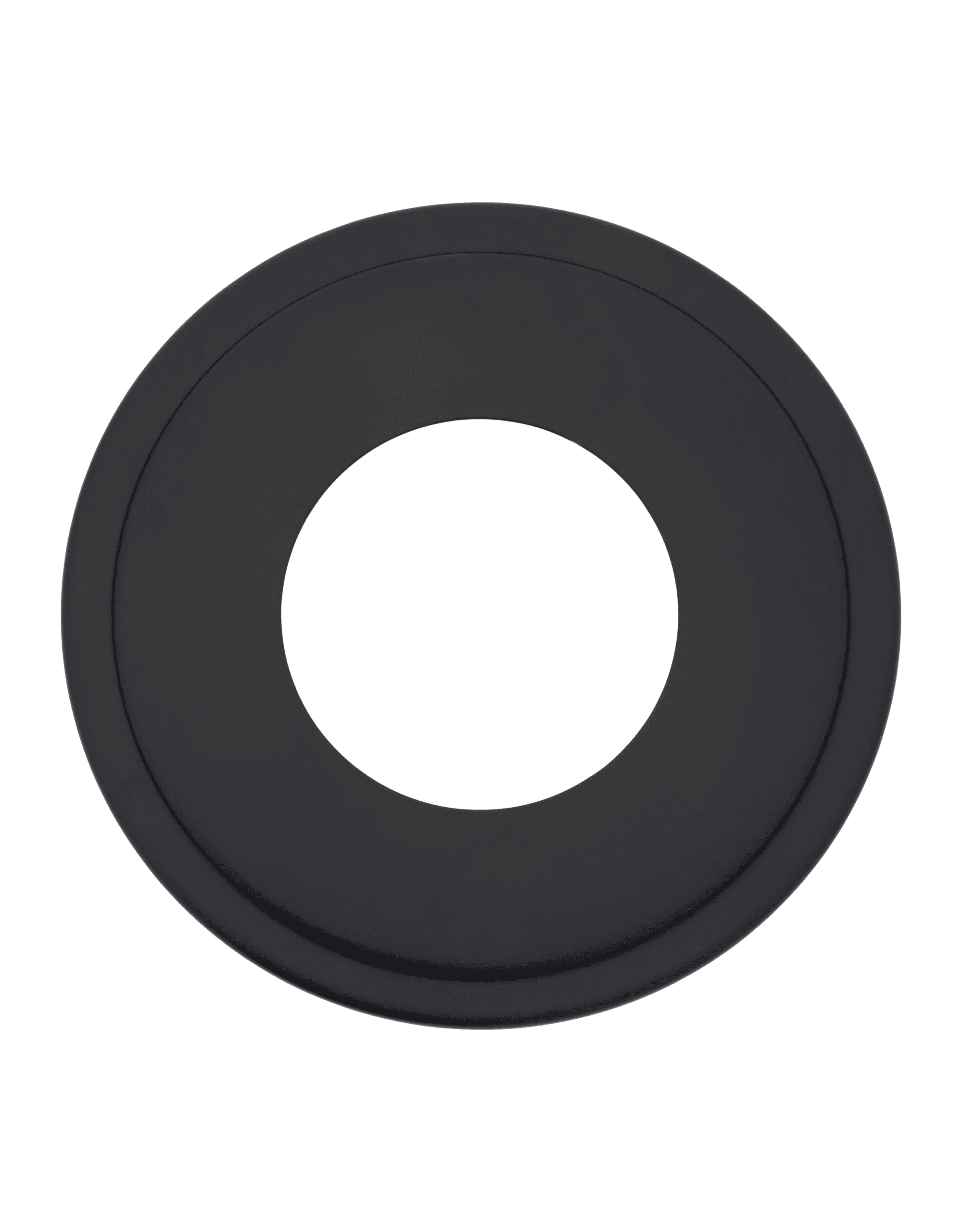 The Can Converter Ceiling Medallion for Recessed Can Light – Home Improvement Decorative Steel Goof Ring & Cover Plate for 4’’, 5’’ & 6″ Cans, Small Ceiling Medallion for Chandeliers, Matte Black