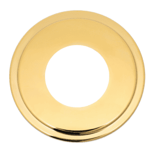 The Can Converter Ceiling Medallion for Recessed Can Light – Home Improvement Decorative Steel Goof Ring & Cover Plate for 4’’, 5’’ & 6″ Cans, Small Ceiling Medallion for Chandeliers, Polished Gold