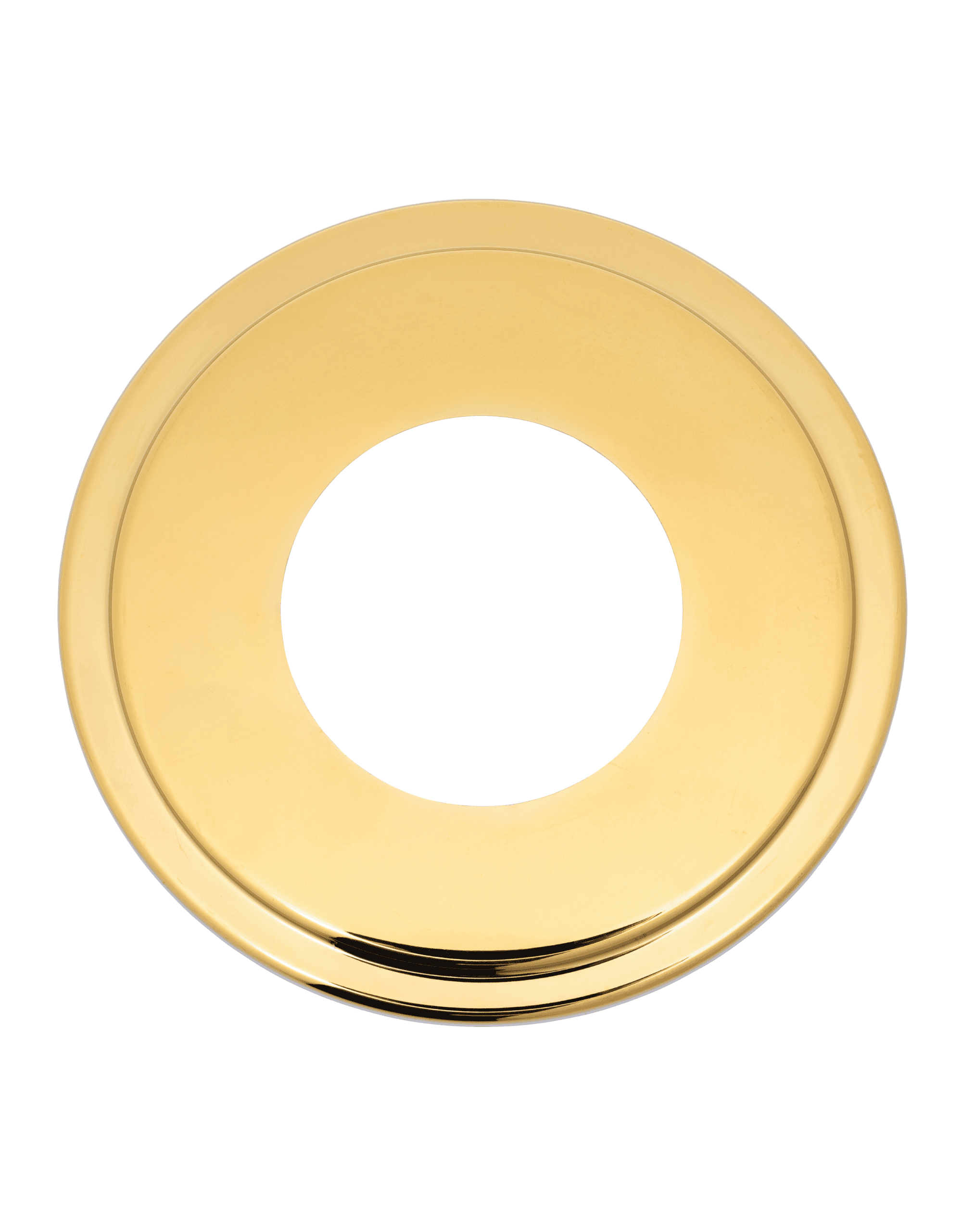 The Can Converter Ceiling Medallion for Recessed Can Light – Home Improvement Decorative Steel Goof Ring & Cover Plate for 4’’, 5’’ & 6″ Cans, Small Ceiling Medallion for Chandeliers, Polished Gold